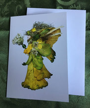 Load image into Gallery viewer, Faerie Daleana- One of a Kind Faerie from Flowers -  Available as 5x7 Note Card