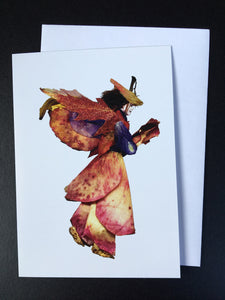Faerie Kiesha - One of a Kind Faerie from Flowers -  Available as 5x7 Note Card