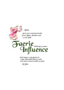 Faerie Avria- One of a Kind Faerie from Flowers -  Available as 5x7 Note Card