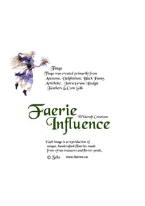 Faerie Tinqa - One of a Kind Faerie from Flowers -  Available as 5x7 Note Card