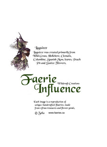 Faerie Laquice- One of a Kind Faerie from Flowers -  Available as 5x7 Note Card