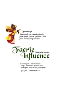 Faerie Brannaugh  - One of a Kind Faerie from Flowers -  Available as 5x7 Note Card