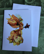 Load image into Gallery viewer, Faerie Brianna- FOne of a Kind Faerie from Flowers -  Available as 5x7 Note Card