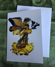 Load image into Gallery viewer, Faerie Heralice - One of a Kind Faerie from Flowers -  Available as 5x7 Note Card