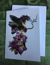 Load image into Gallery viewer, Faerie Na&#39;teara - One of a Kind Faerie from Flowers -  Available as 5x7 Note Card