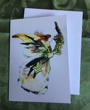 Load image into Gallery viewer, Faerie Nennia - One of a Kind Faerie from Flowers -  Available as 5x7 Note Card