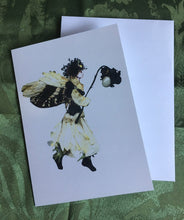 Load image into Gallery viewer, Faerie Ondulyn - One of a Kind Faerie from Flowers -  Available as 5x7 Note Card