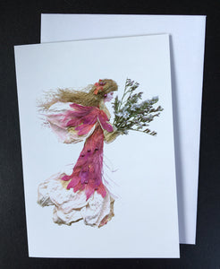 Faerie Phaedra - One of a Kind Faerie from Flowers -  Available as 5x7 Note Card