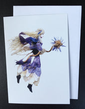 Load image into Gallery viewer, Faerie Tinqa - One of a Kind Faerie from Flowers -  Available as 5x7 Note Card