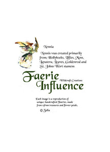 Faerie Nennia - One of a Kind Faerie from Flowers -  Available as 5x7 Note Card