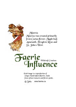 Load image into Gallery viewer, Faerie Minarea - One of a Kind Faerie from Flowers -  Available as 5x7 Note Card