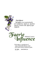 Load image into Gallery viewer, Faerie Mordighann - One of a Kind Faerie from Flowers -  Available as 5x7 Note Card