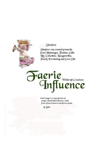 Faerie Shaylece - One of a Kind Faerie from Flowers -  Available as 5x7 Note Card