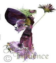 Load image into Gallery viewer, Faerie Flur  - One of a Kind Faerie from Flowers -  Available as 5x7 Note Card