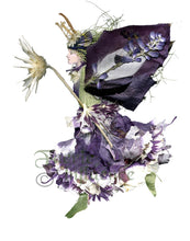 Load image into Gallery viewer, Faerie Keridwen - One of a Kind Faerie from Flowers -  Available as 5x7 Note Card