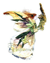 Load image into Gallery viewer, Faerie Nennia - One of a Kind Faerie from Flowers -  Available as 5x7 Note Card