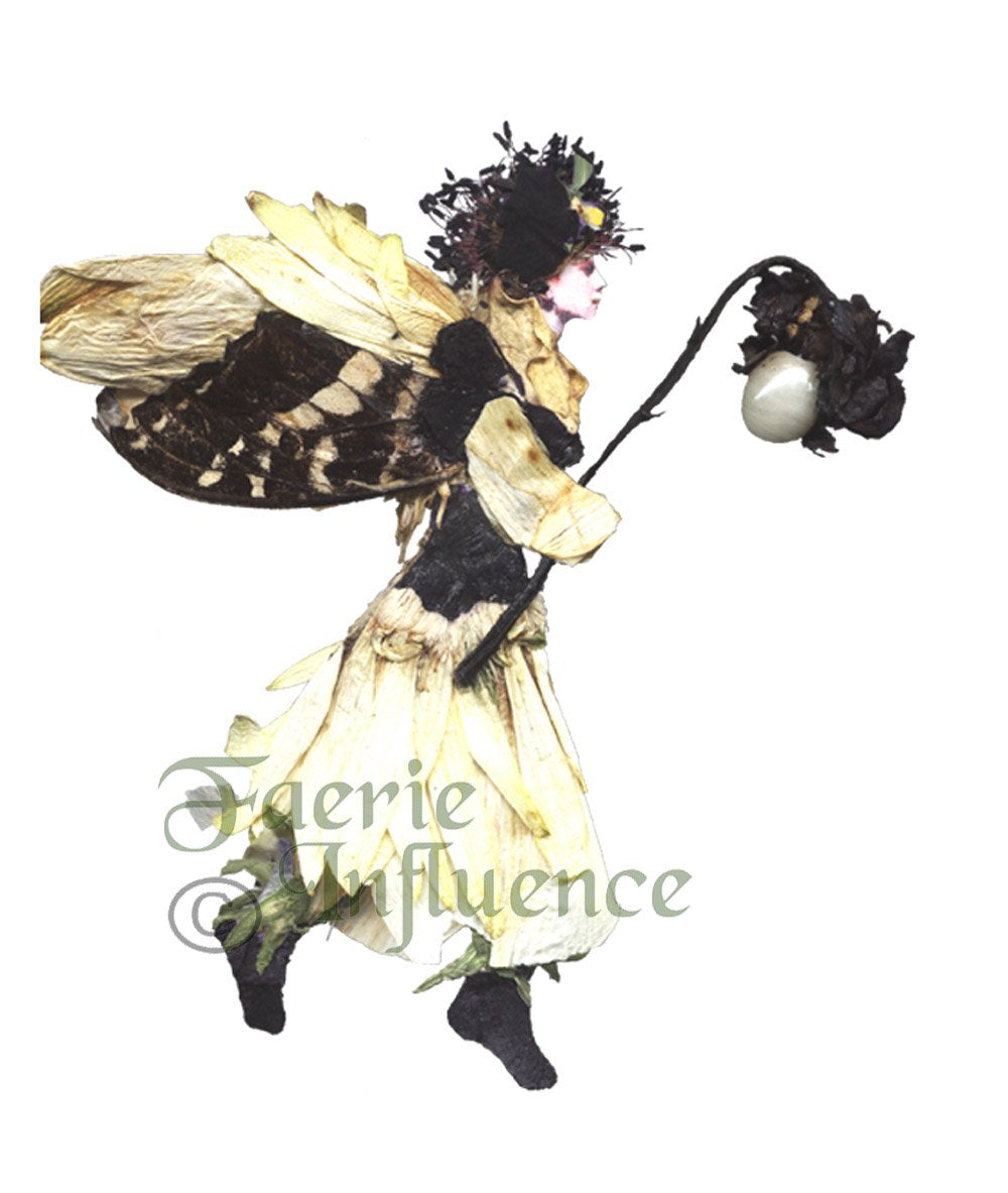 Faerie Ondulyn - One of a Kind Faerie from Flowers -  Available as 5x7 Note Card