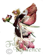 Load image into Gallery viewer, Faerie Caitrin - One of a Kind Faerie from Flowers -  Available as 5x7 Note Card