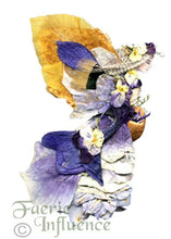 Load image into Gallery viewer, Faerie Elyzabel - One of a Kind Faerie from Flowers -  Available as 5x7 Note Card