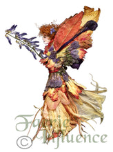 Load image into Gallery viewer, Faerie Malora - One of a Kind Faerie from Flowers -  Available as 5x7 Note Card